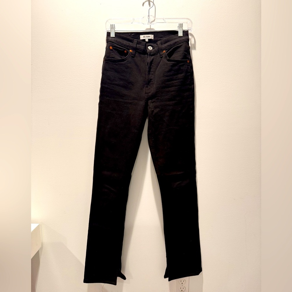 RE/DONE Skinny-Cut Boot Trouser. Size 25